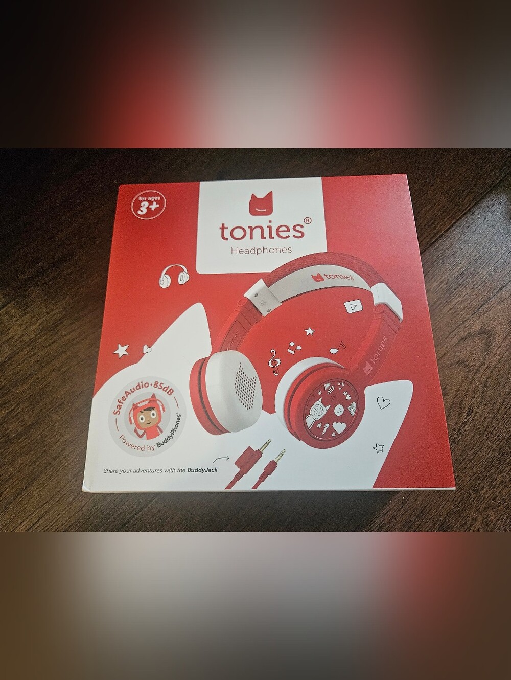 Tonies Headphones Red Accessory Brand New Sealed Ages 3+ Music Sound Toy Buddy. 